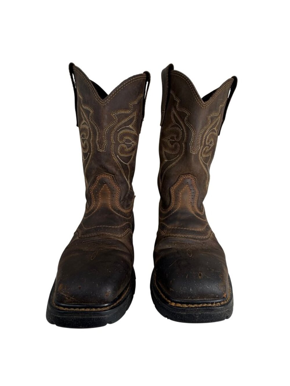 Lincoln Outfitters L9S12 Hard Square Toe Pull On Western Boots Men's SZ 10 Wide